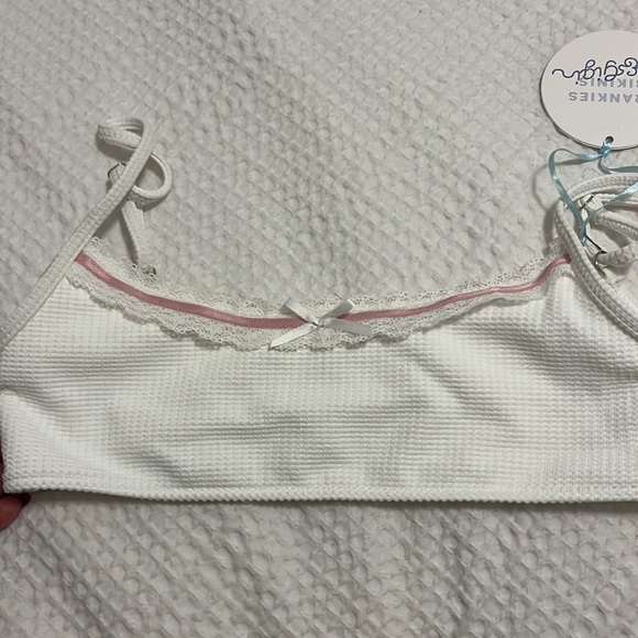 Frankie’s Bikinis x Gigi Hadid - Lucky Waffle Crop Top & Bottoms, Large - Picture 10 of 11